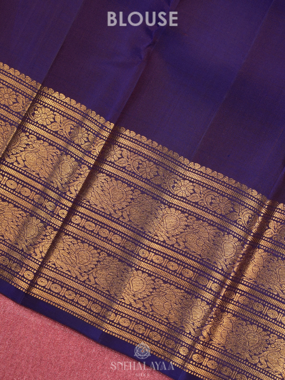 Purple Kanjivaram Silk Saree
