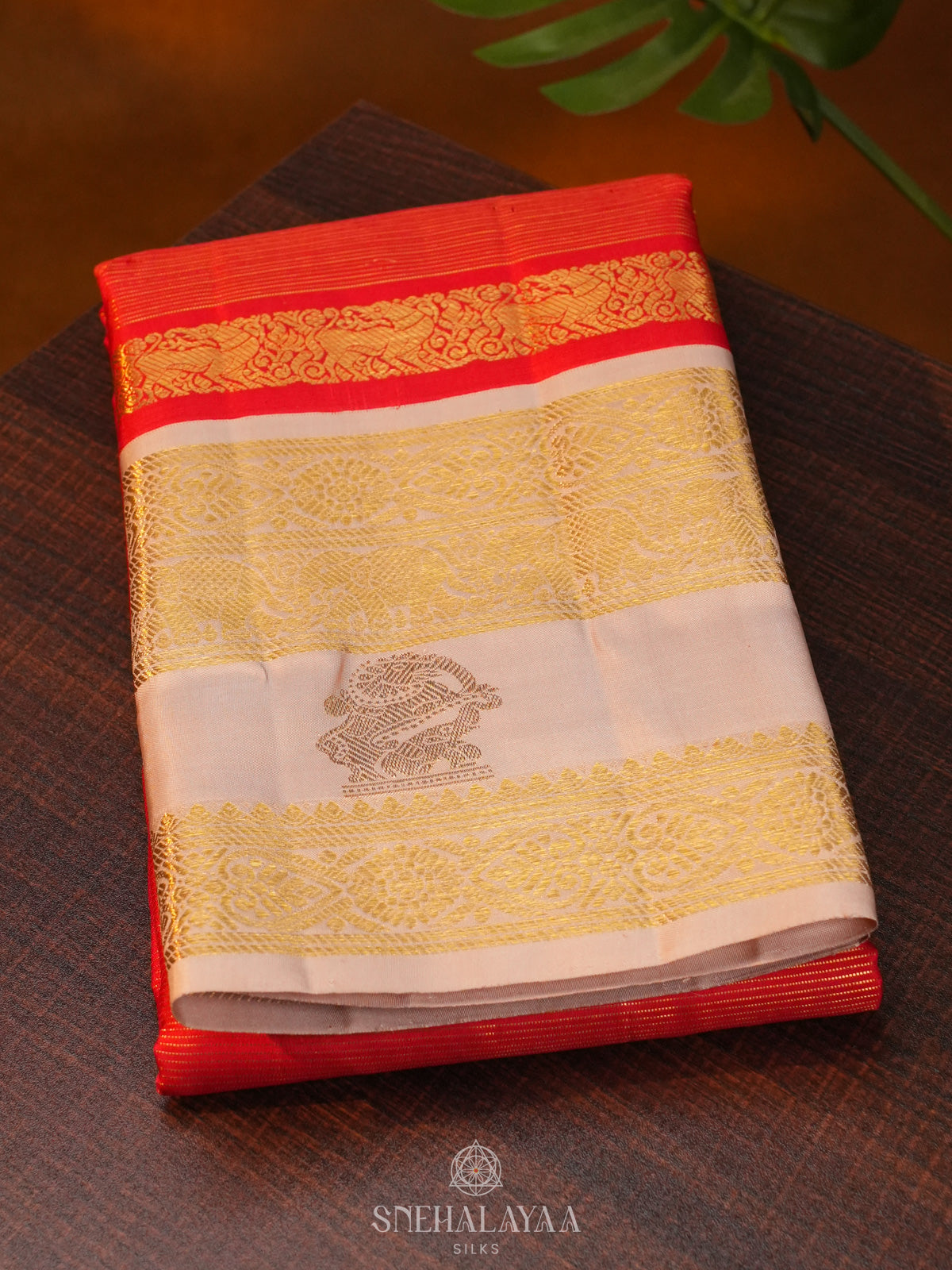 Red Kanjivaram Silk Saree