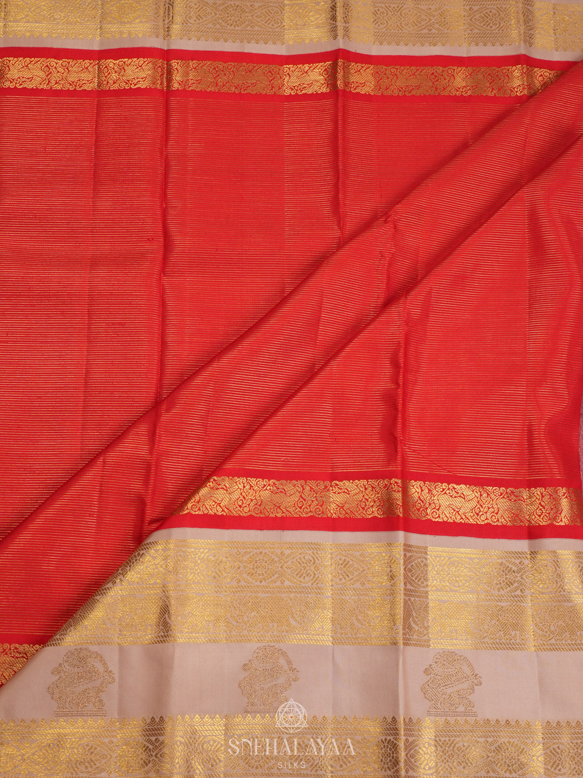 Red Kanjivaram Silk Saree