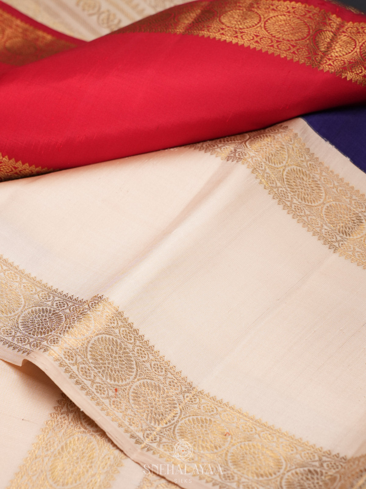 Purple Kanjivaram Silk Saree