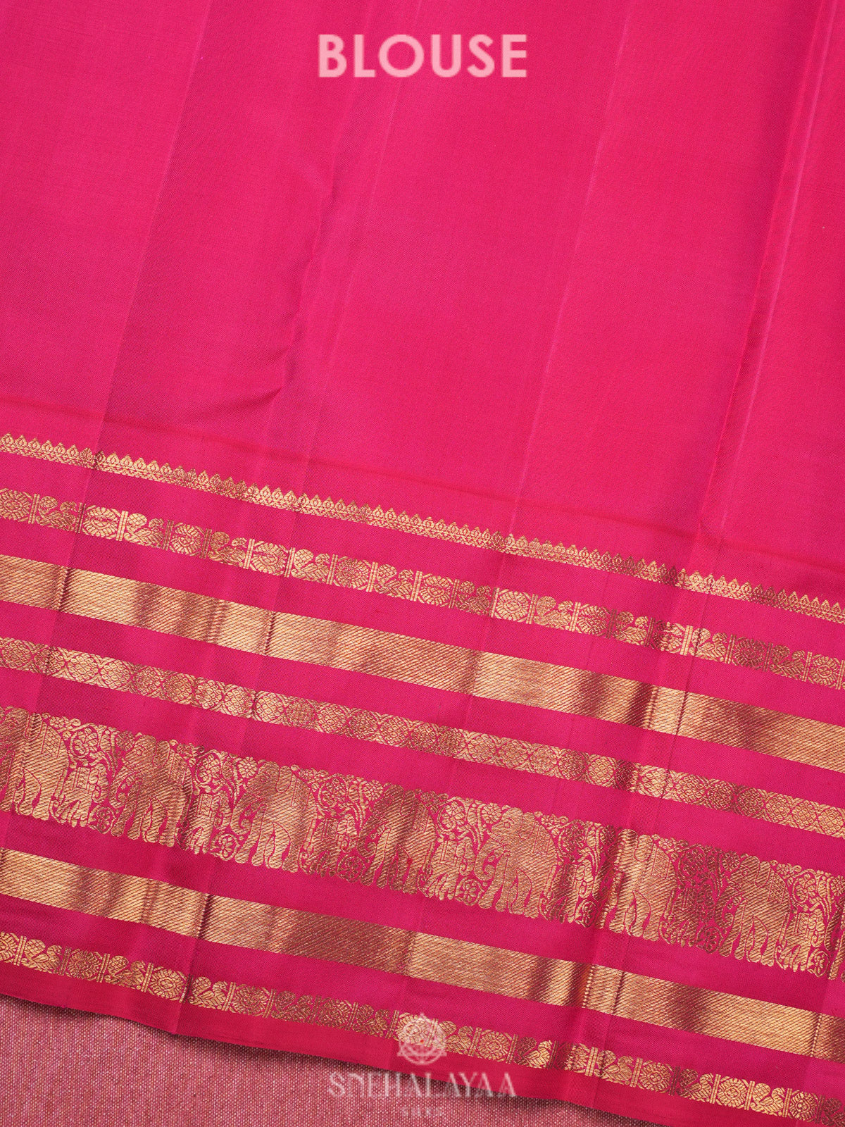 Peacock Blue Kanjivaram Silk Saree