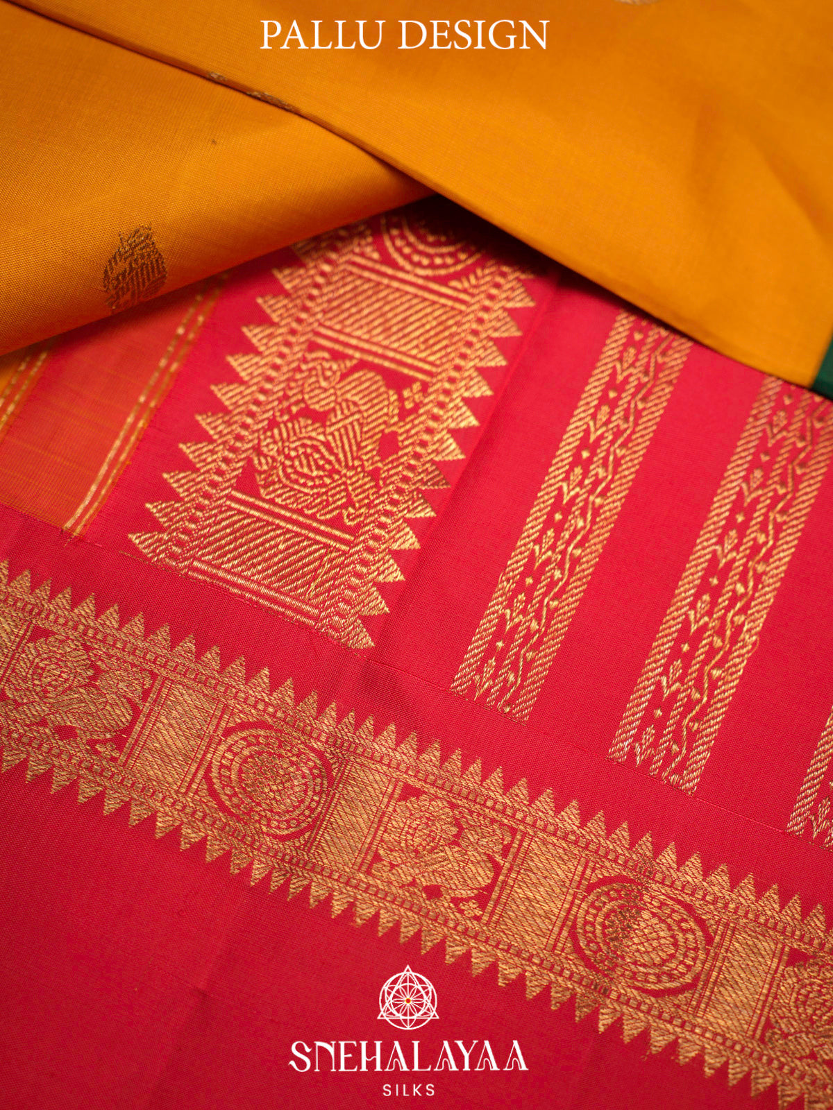 Yellow Kanjivaram Silk Saree