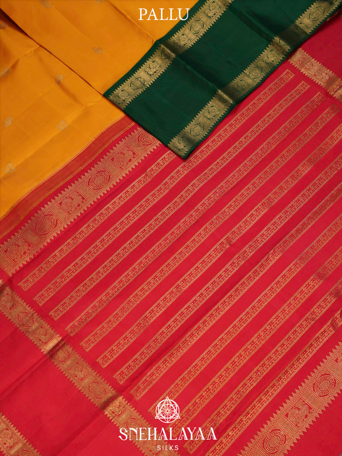 Yellow Kanjivaram Silk Saree