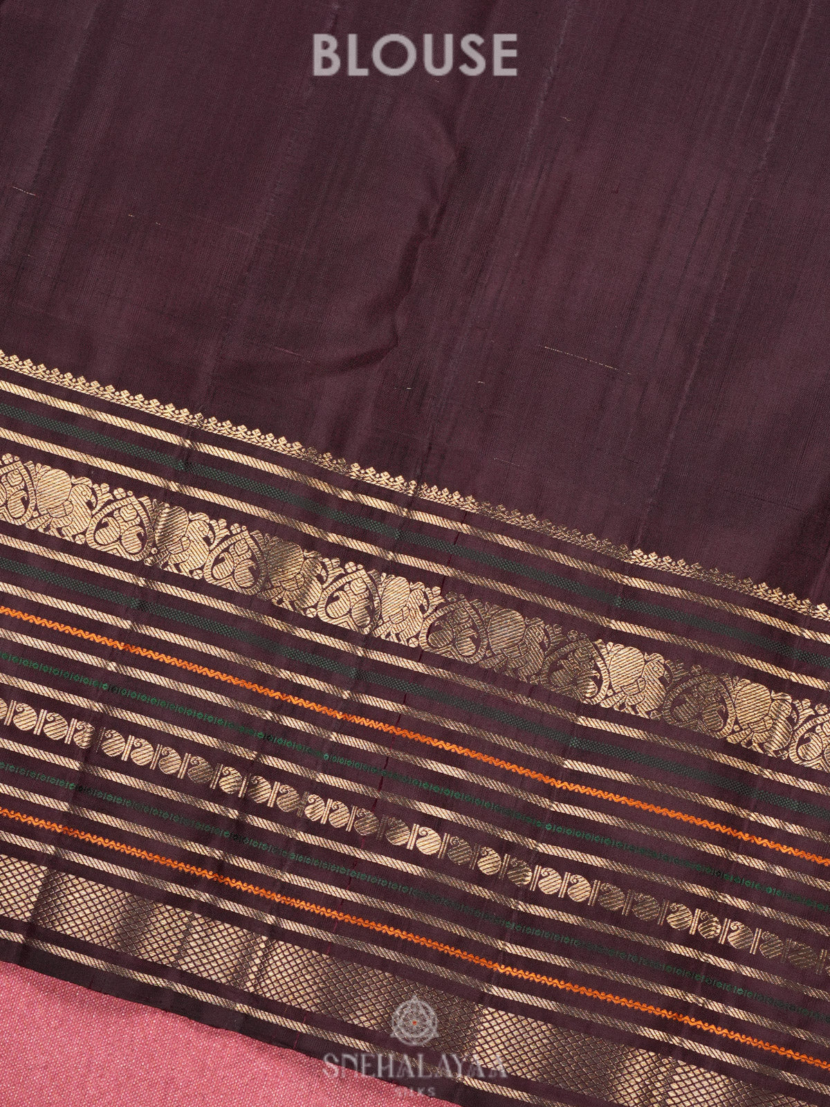 Orange Kanjivaram Silk Saree