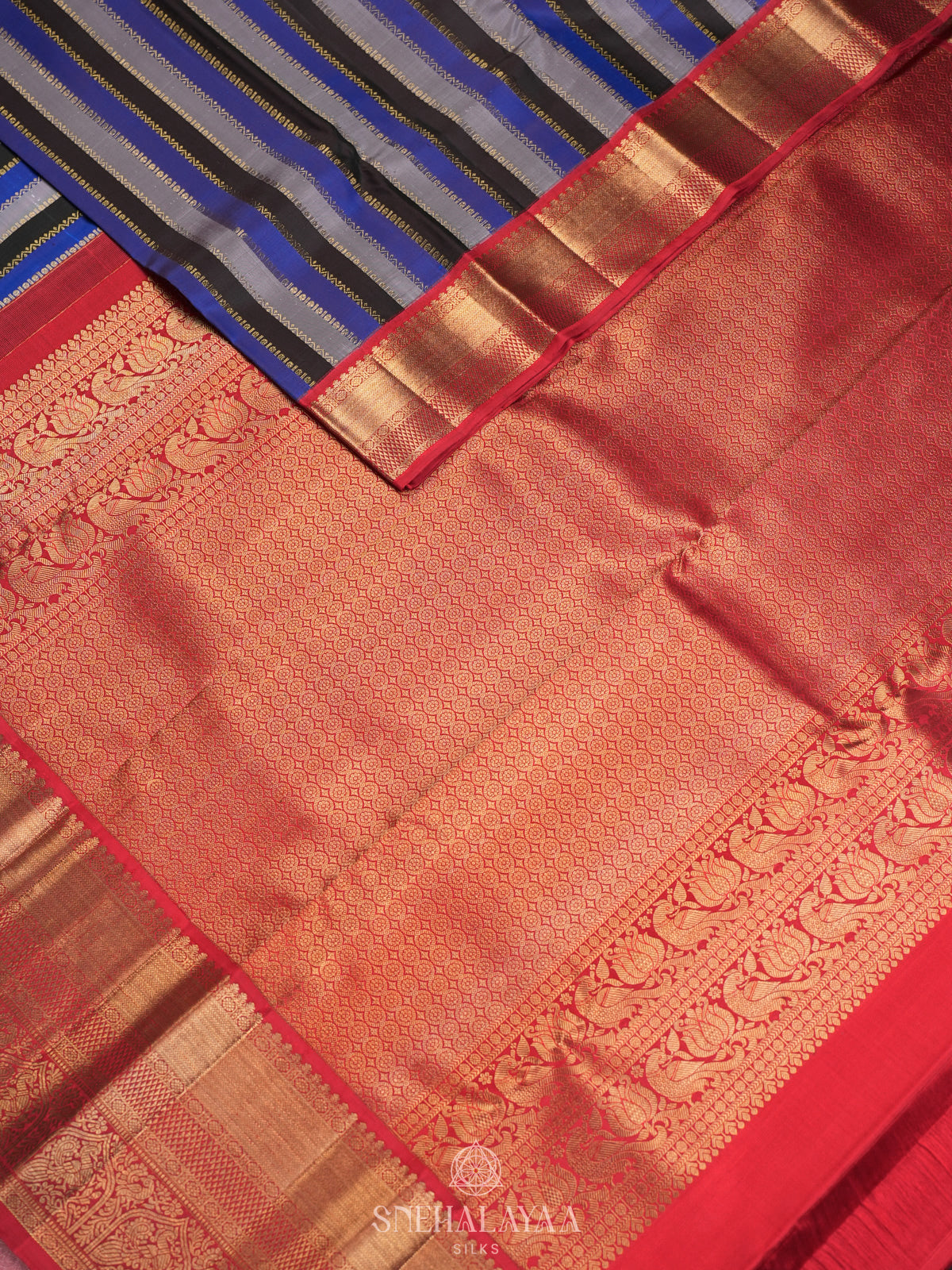 Multicolour Kanjivaram Silk Saree