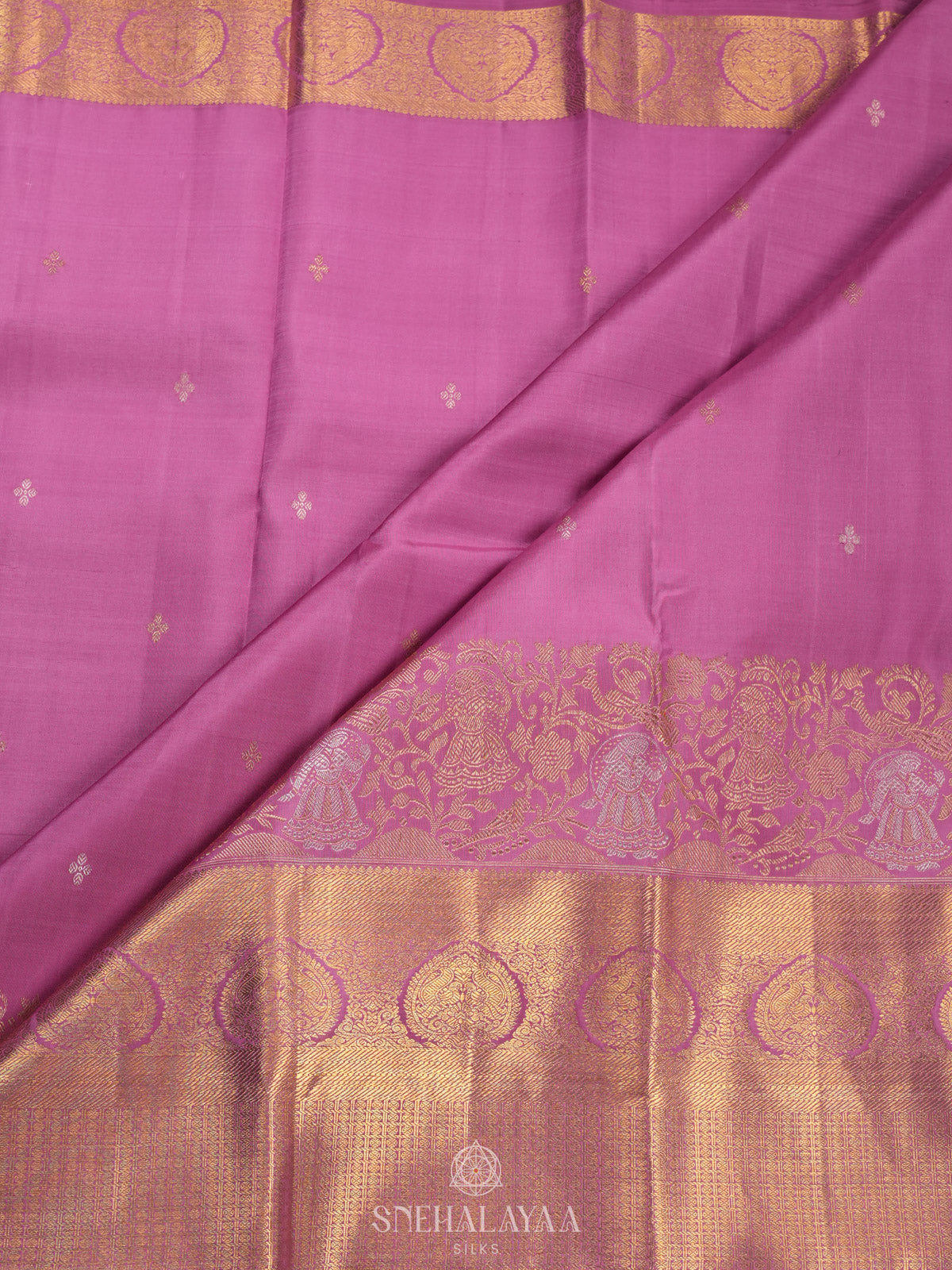 Pink Kanjivaram Silk Saree