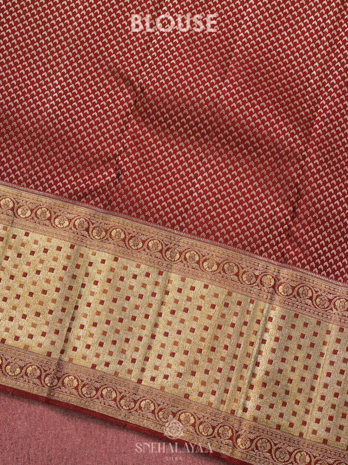 Maroon Kanjivaram Silk Saree