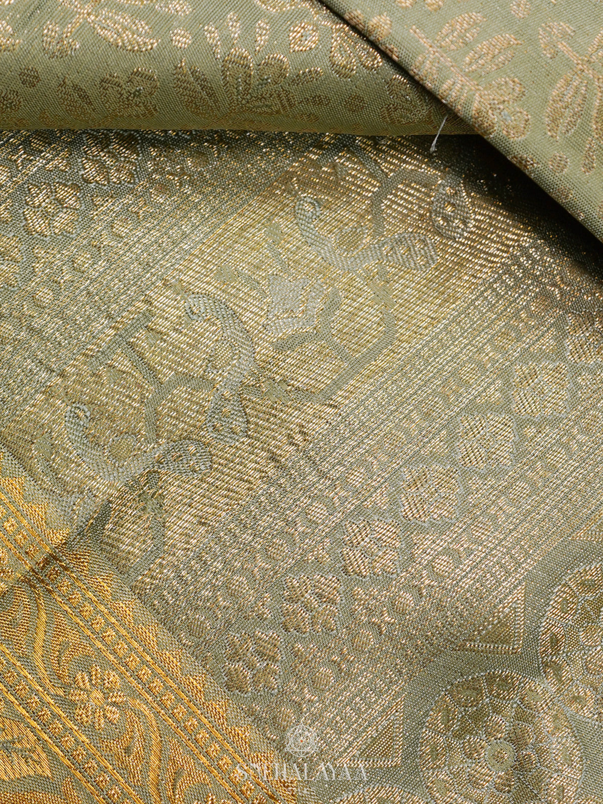 Green Tissue Kanjivaram Silk Saree