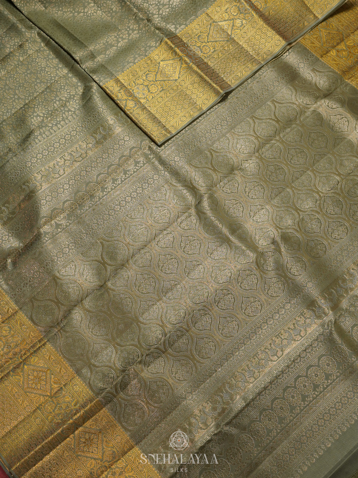 Green Tissue Kanjivaram Silk Saree