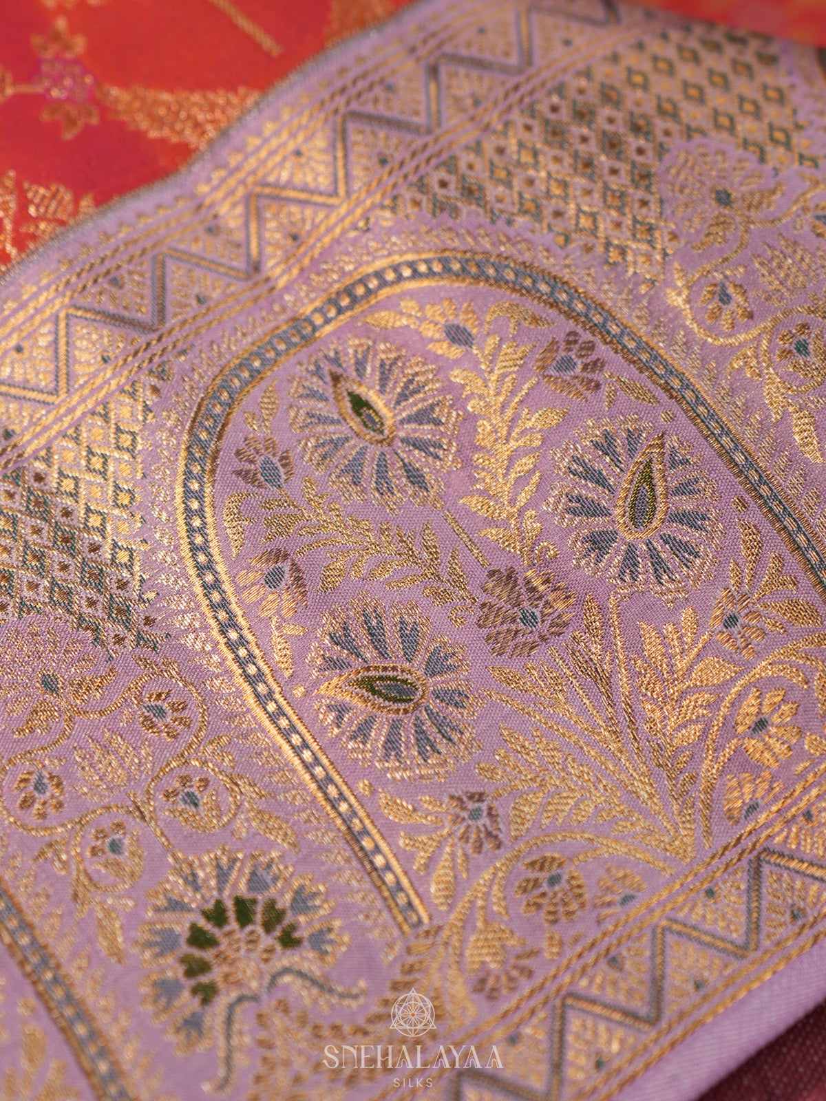 Ruby Red Kanjivaram Silk Saree