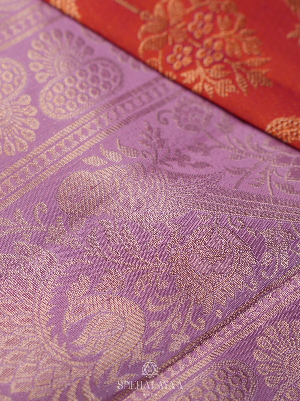 Ruby Red Kanjivaram Silk Saree