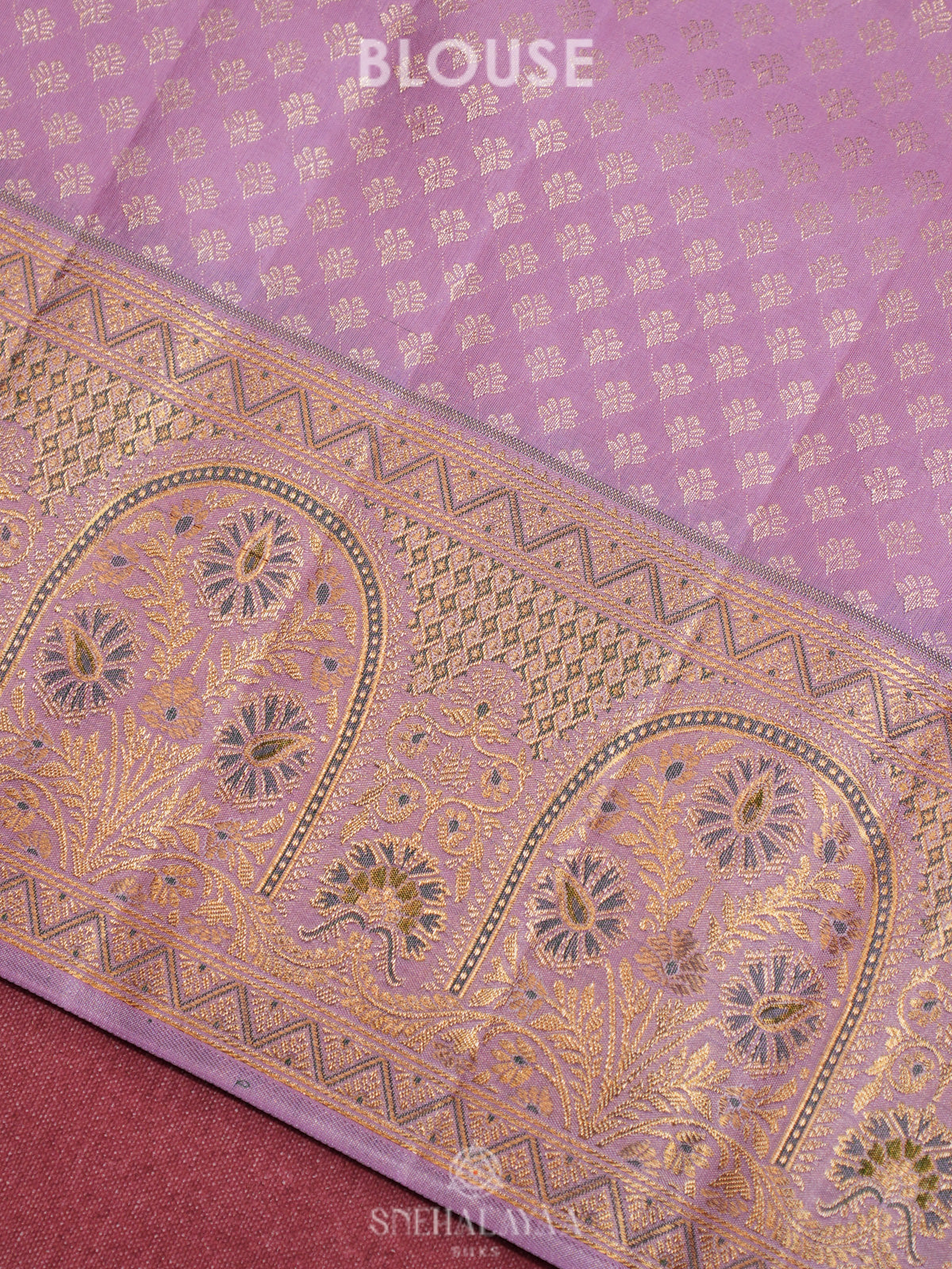 Ruby Red Kanjivaram Silk Saree