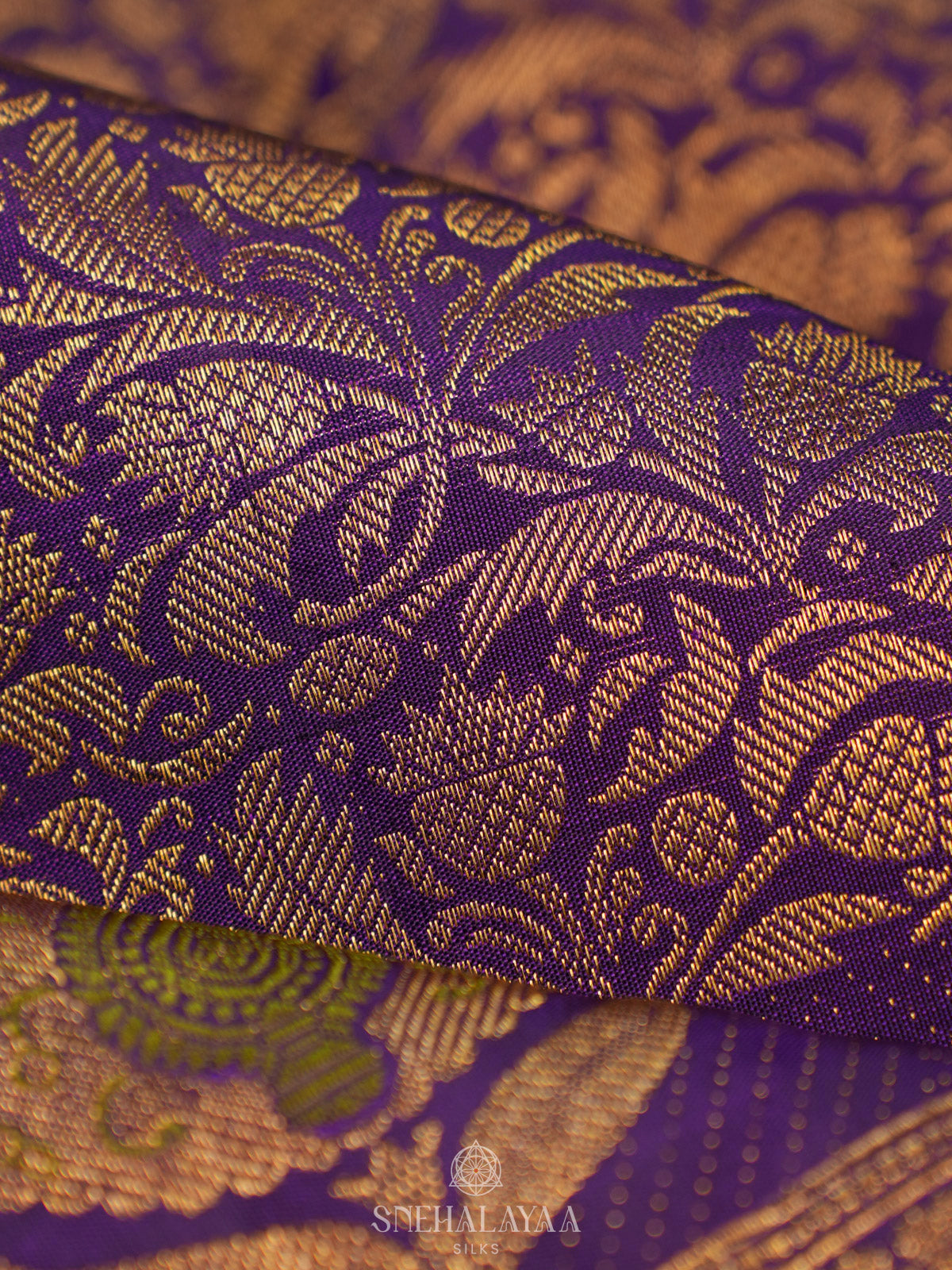Purple Kanjivaram Silk Saree