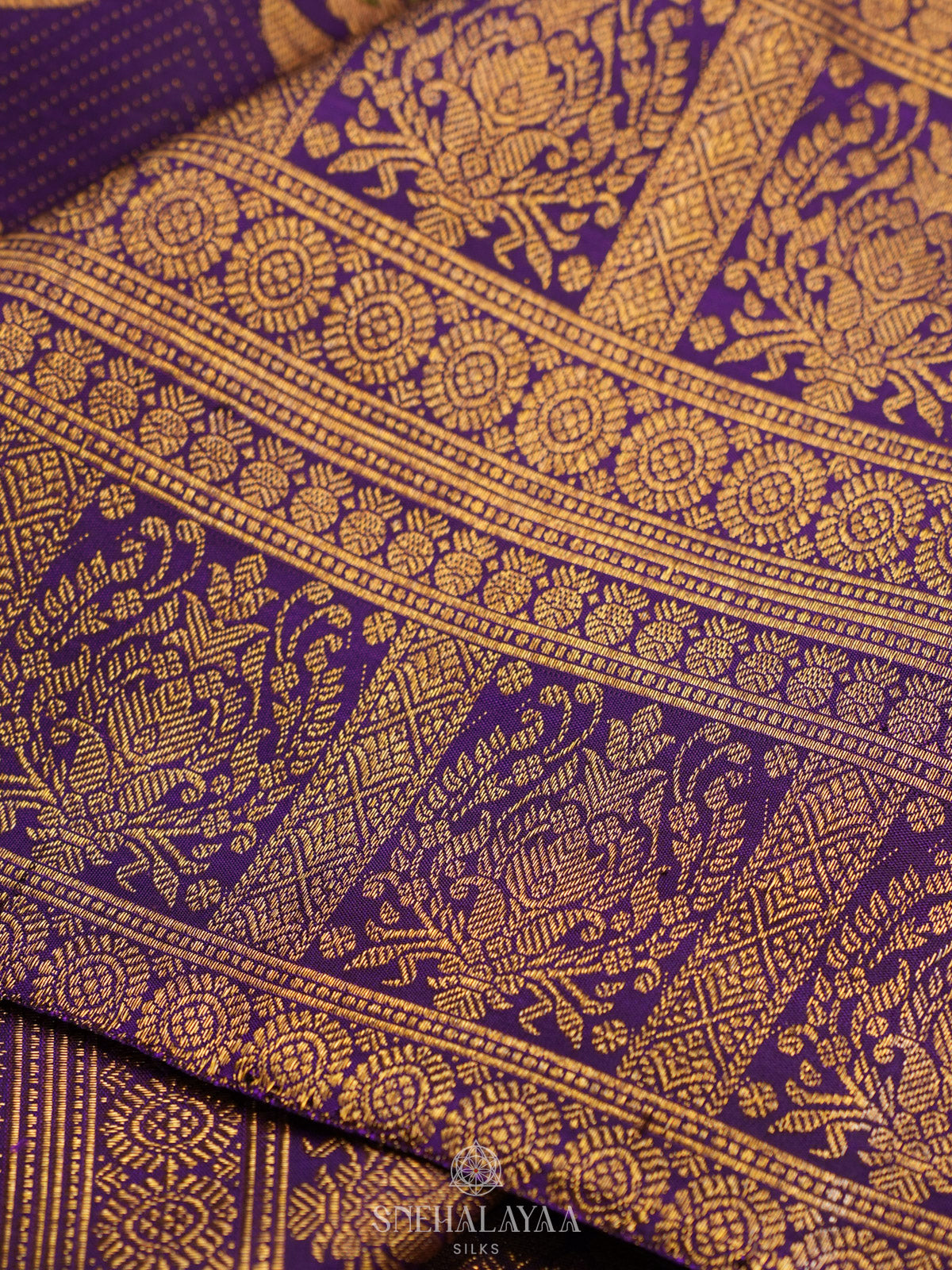 Purple Kanjivaram Silk Saree