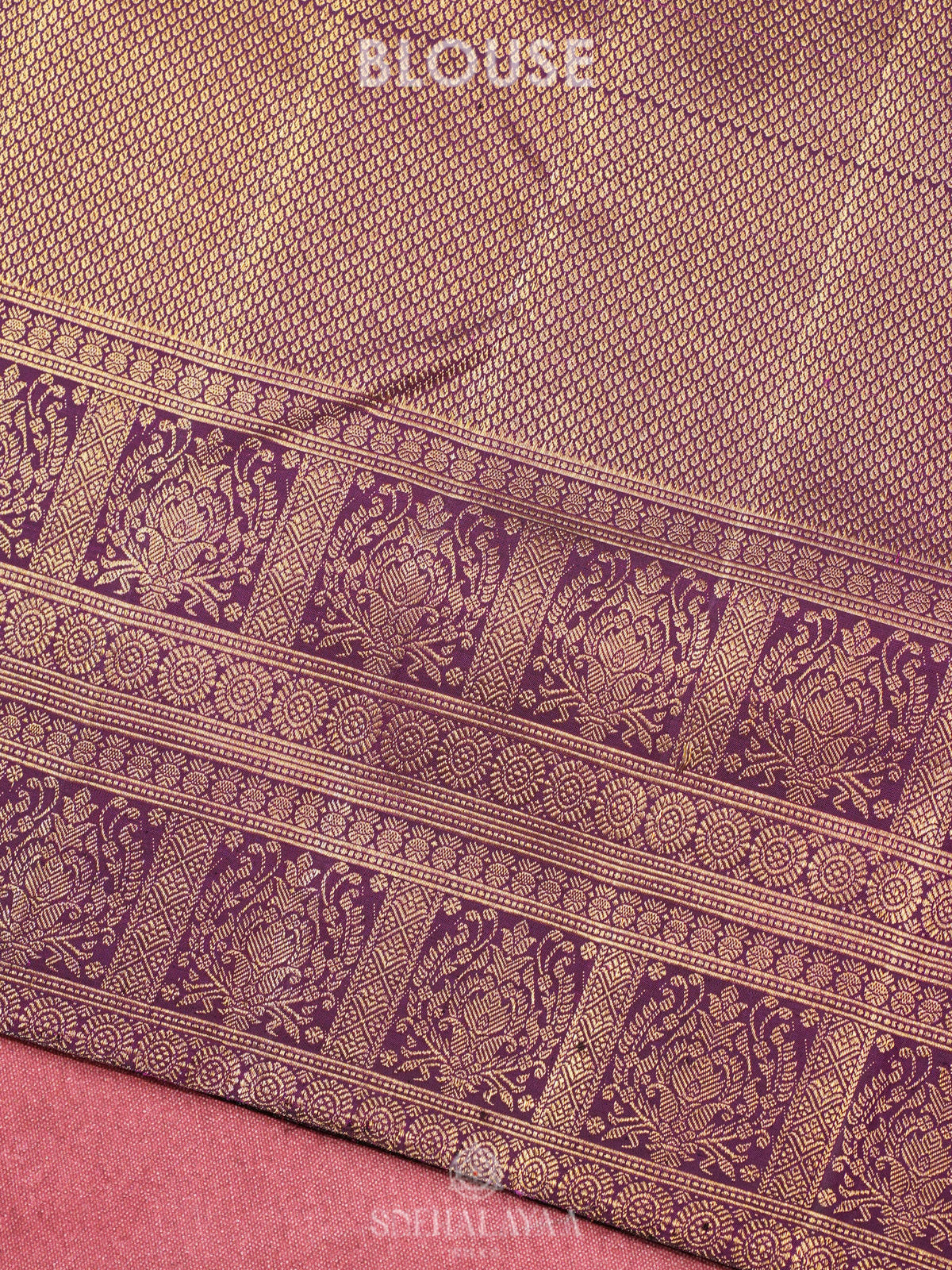 Purple Kanjivaram Silk Saree
