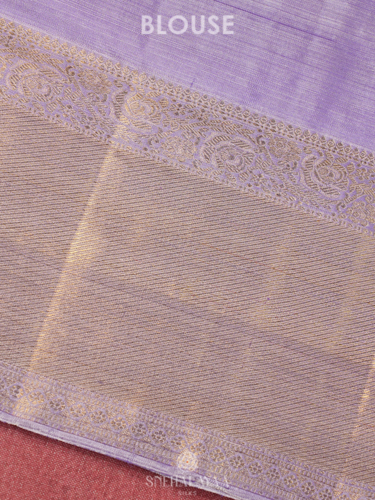 Lilac Tissue Kanjivaram Silk Saree
