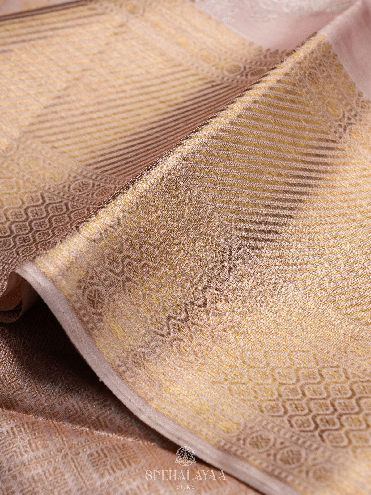 Off White Tissue Kanjivaram Silk Saree
