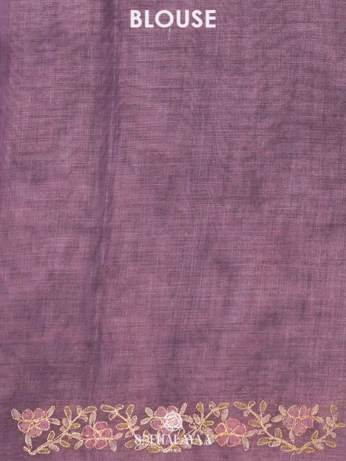 Plum Linen Saree