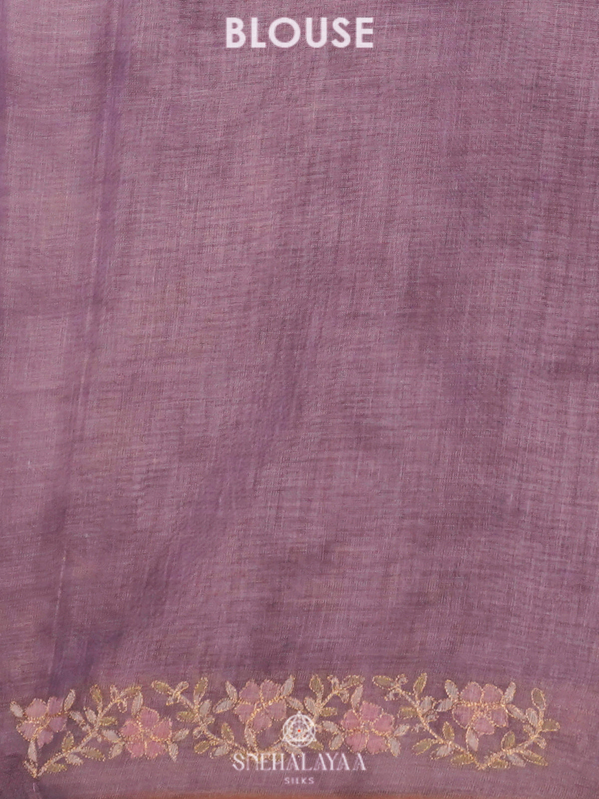 Plum Linen Saree