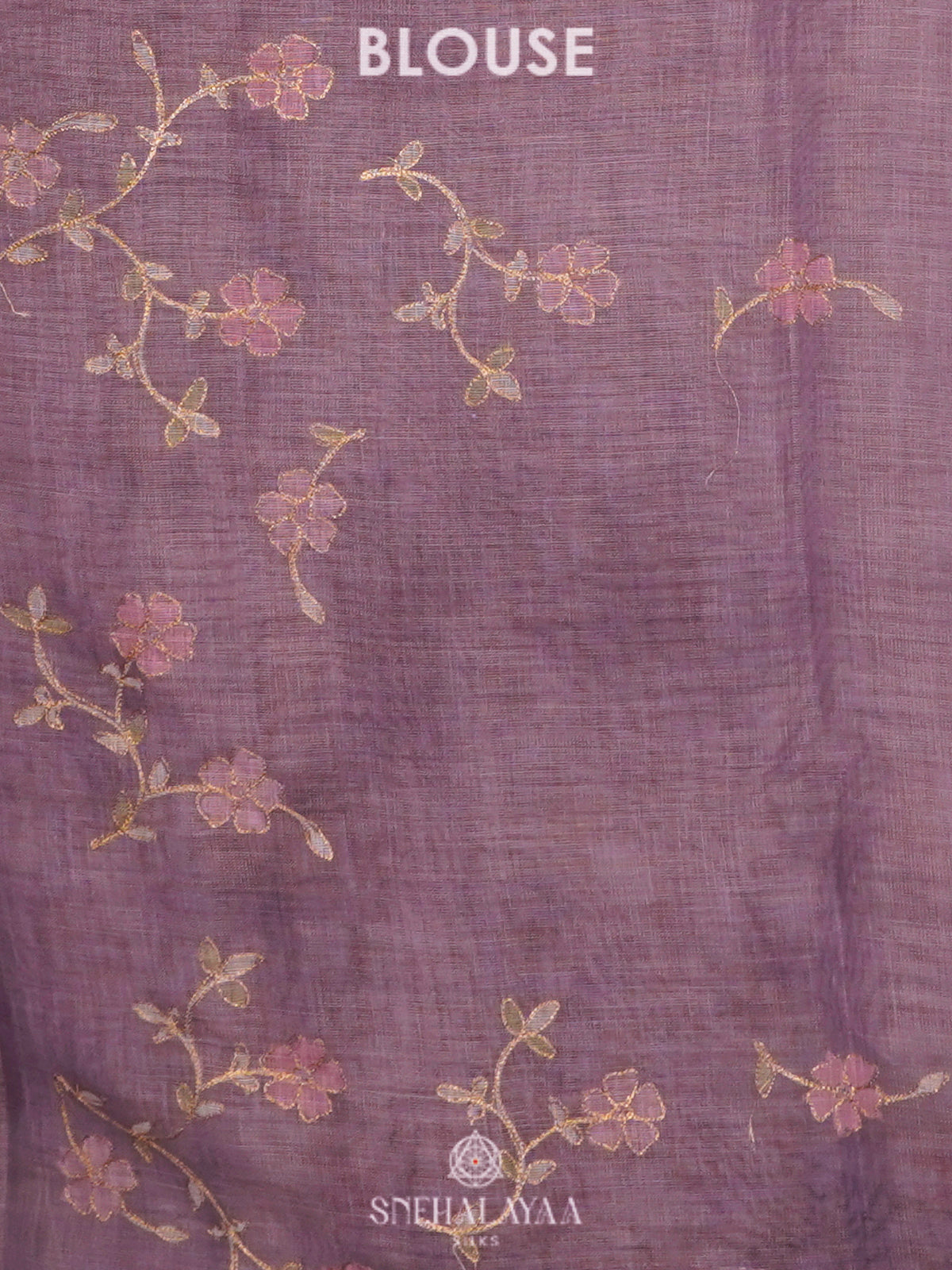 Plum Linen Saree