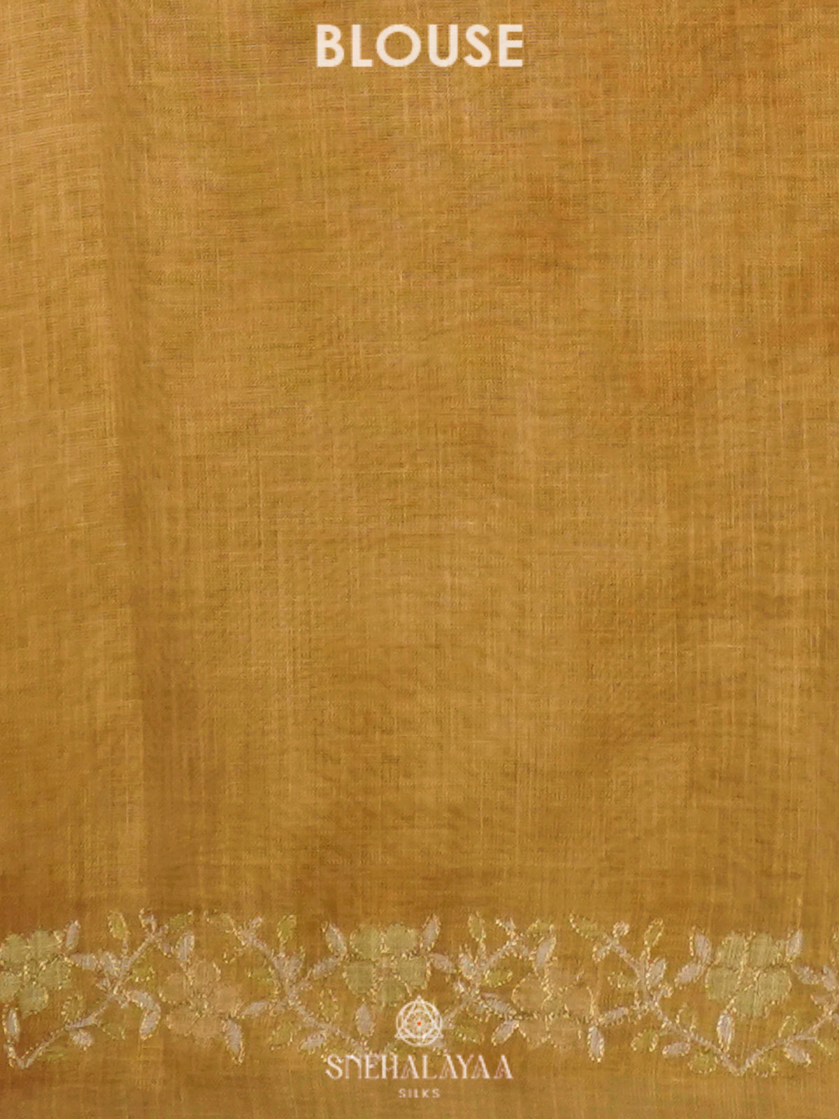 Yellow Linen Saree