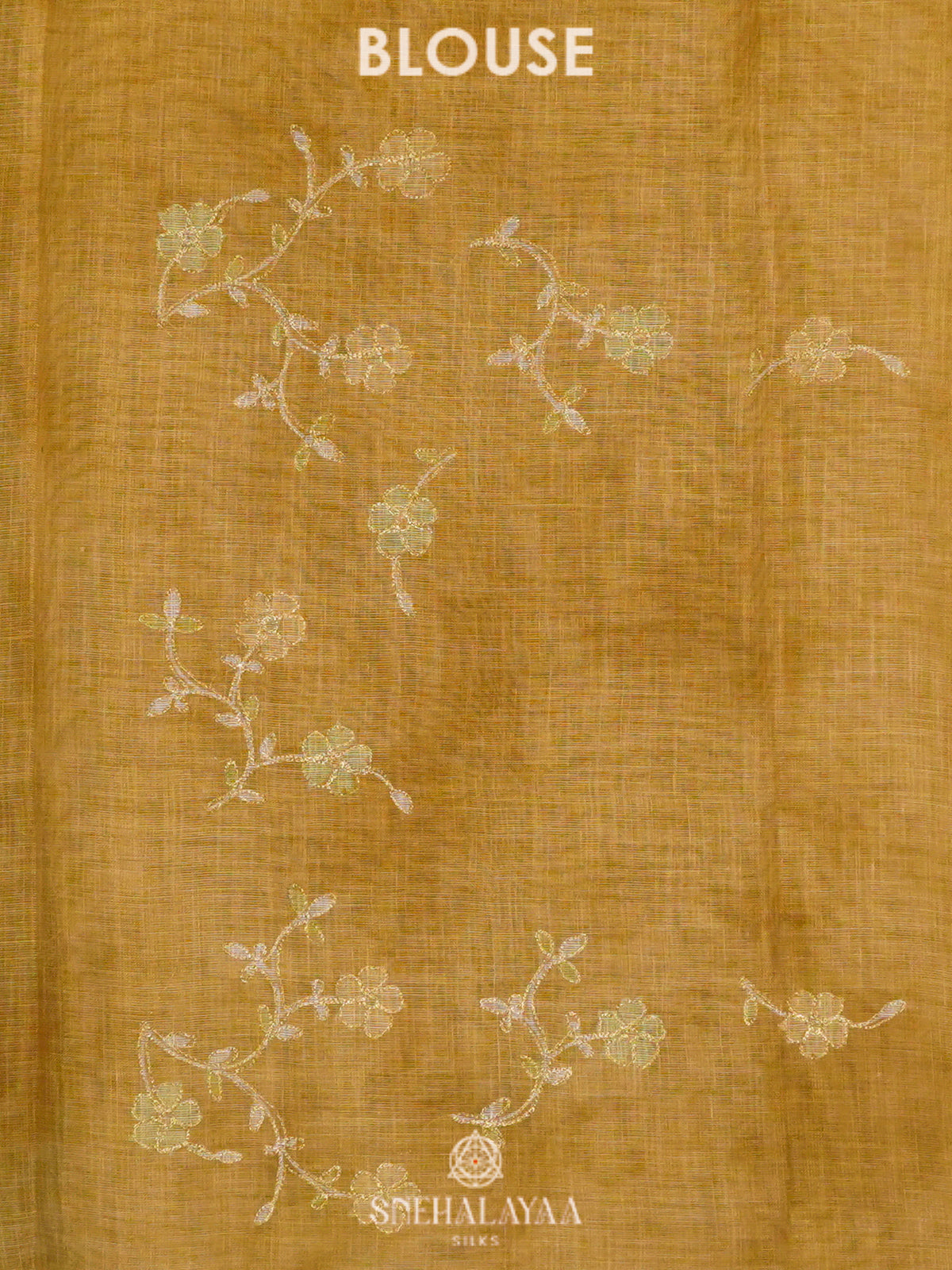 Yellow Linen Saree