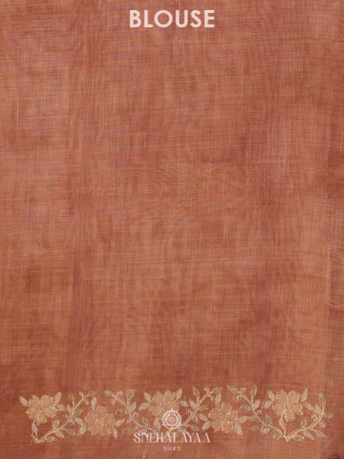 Peach Linen Saree