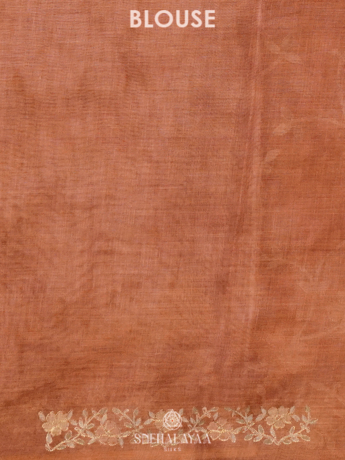 Peach Linen Saree
