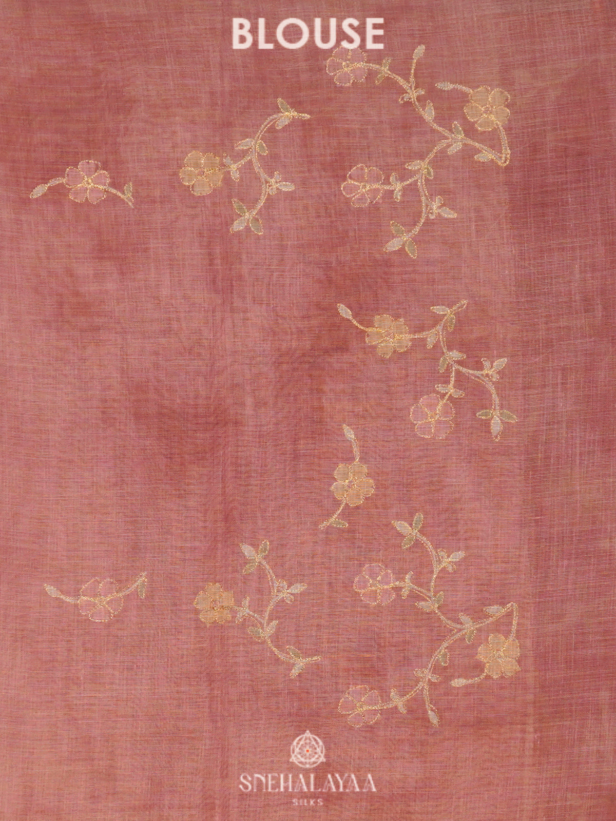 Pink Linen Saree