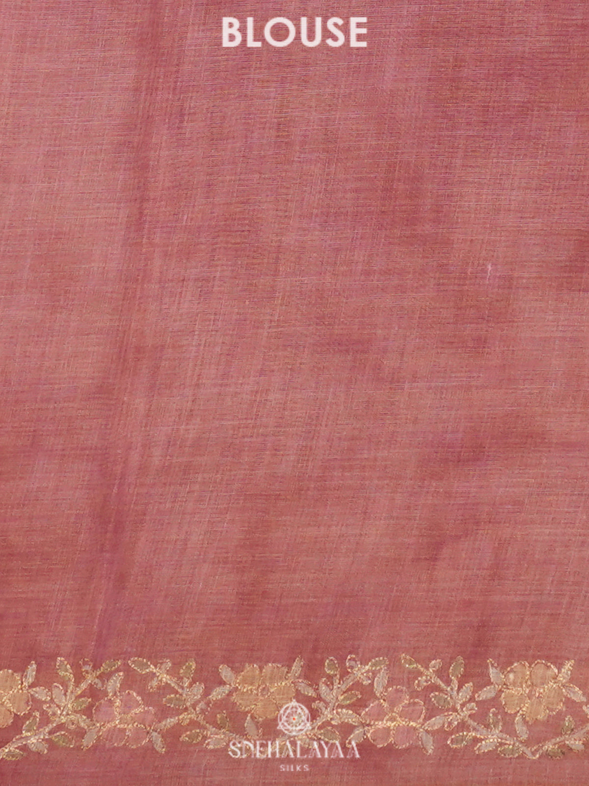 Pink Linen Saree