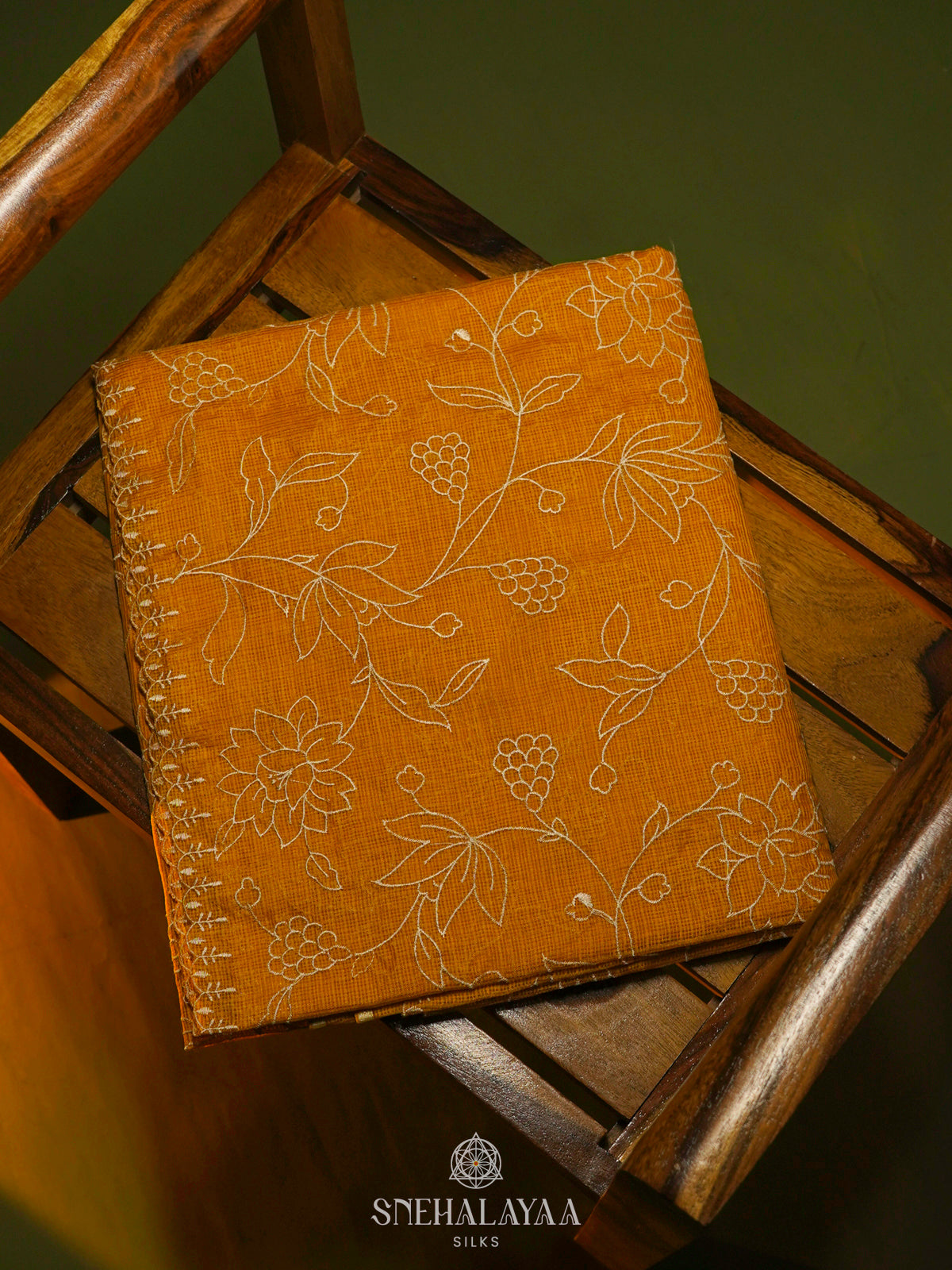 Mango Yellow Kota Saree