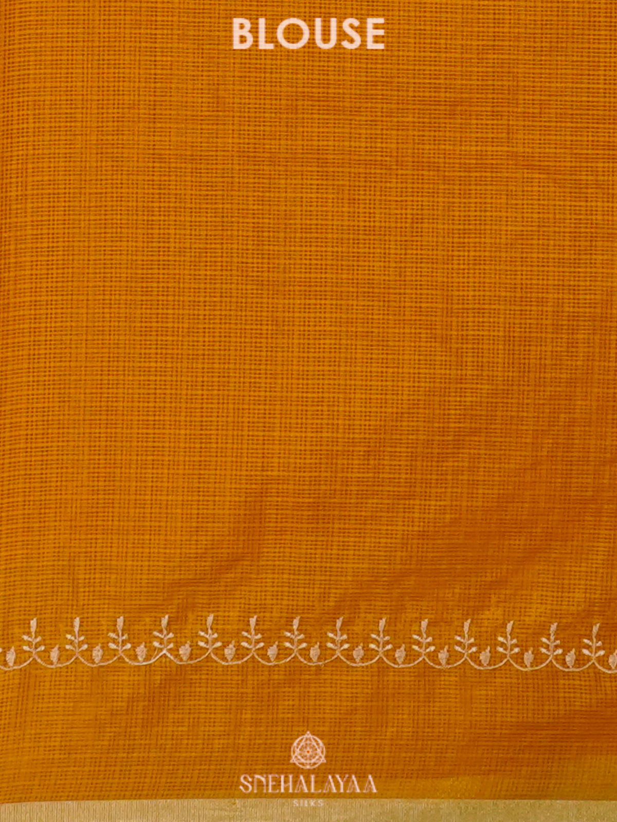 Mango Yellow Kota Saree