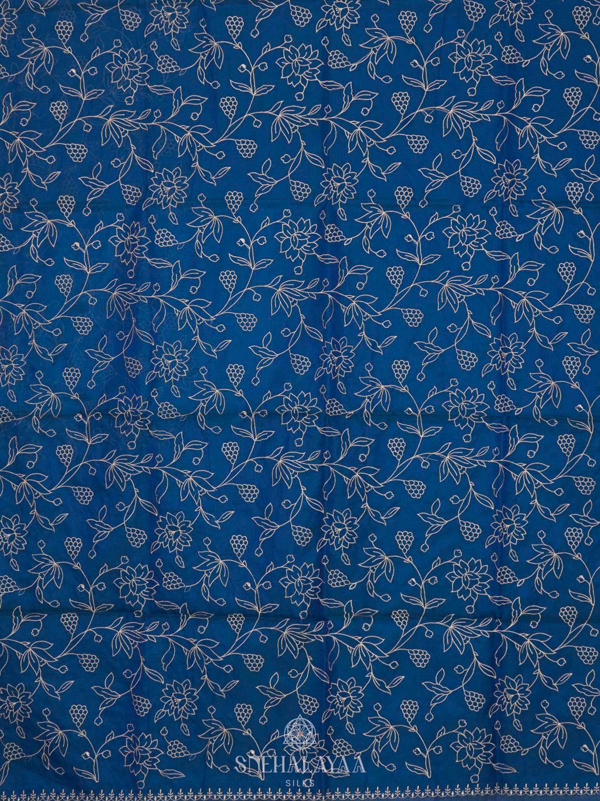 Navy Blue Kota Saree