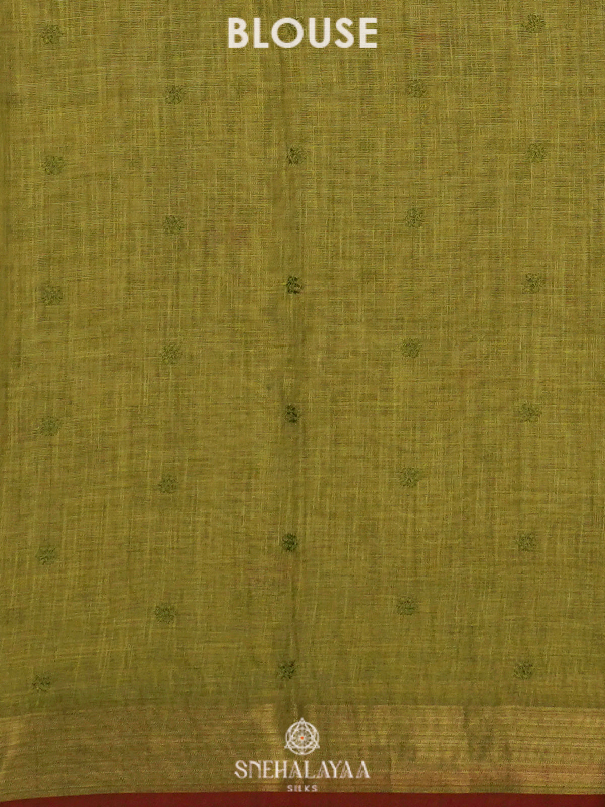 Lime Green Linen Saree