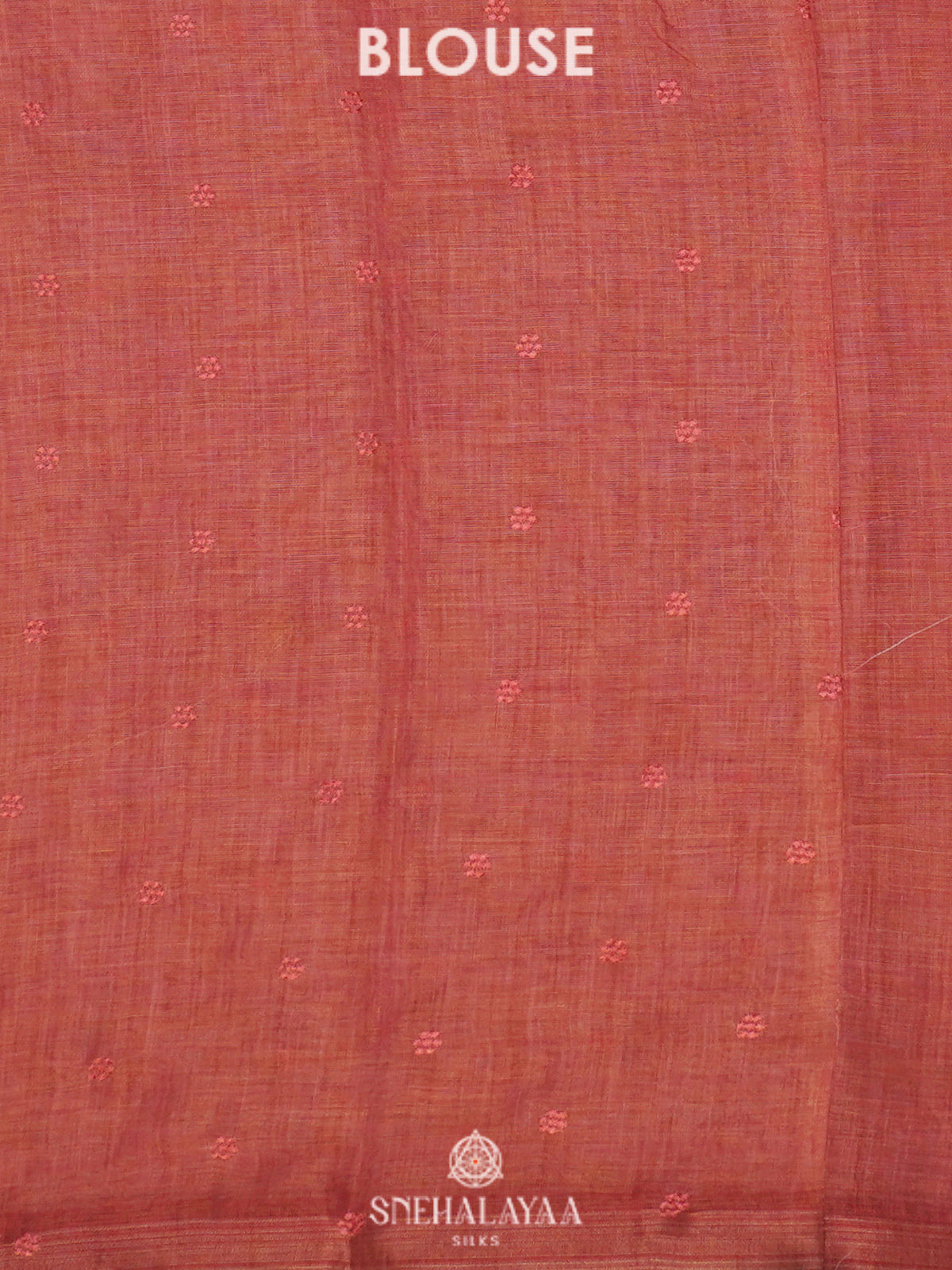 Peach Linen Saree