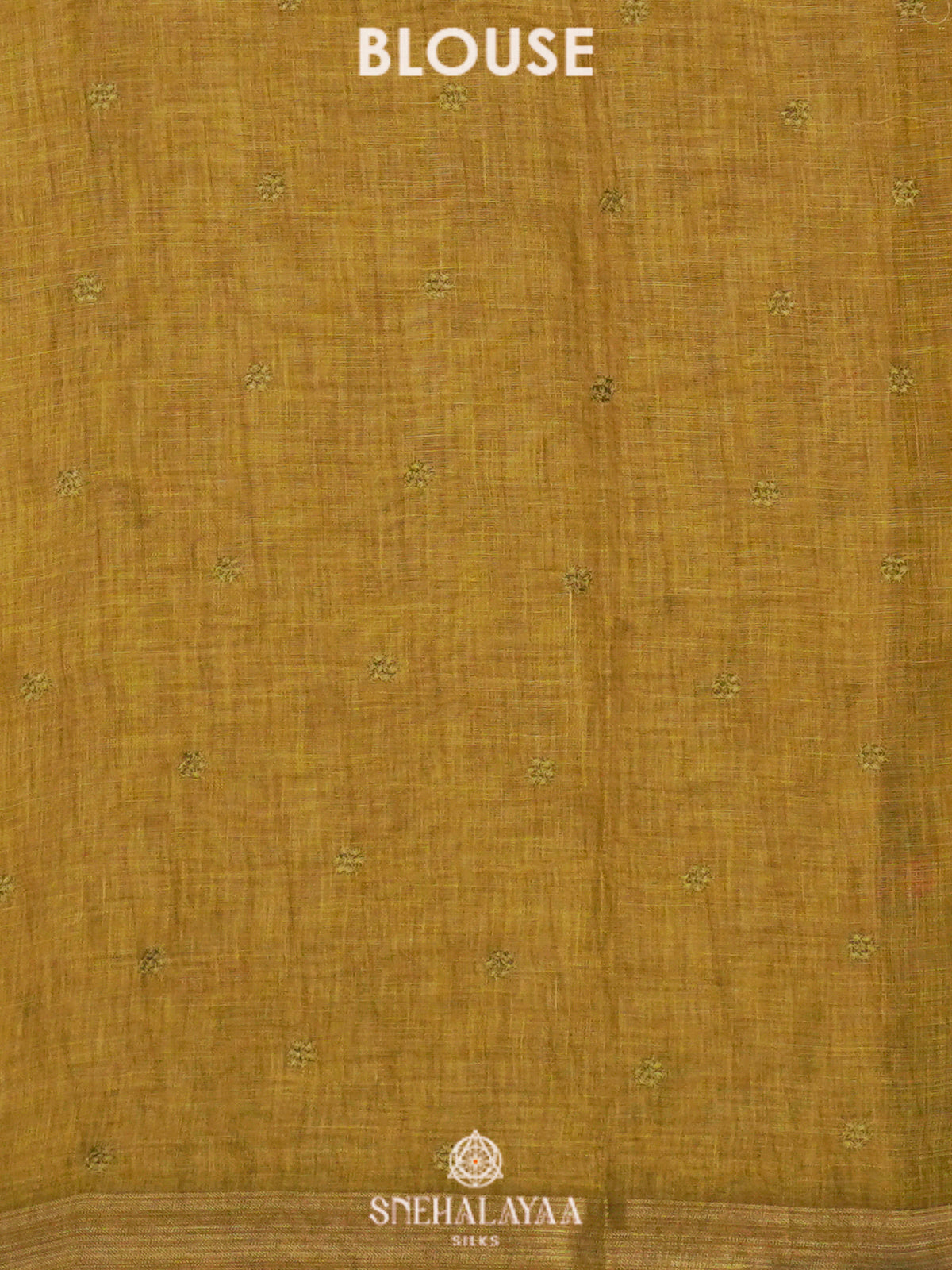 Yellow Linen Saree