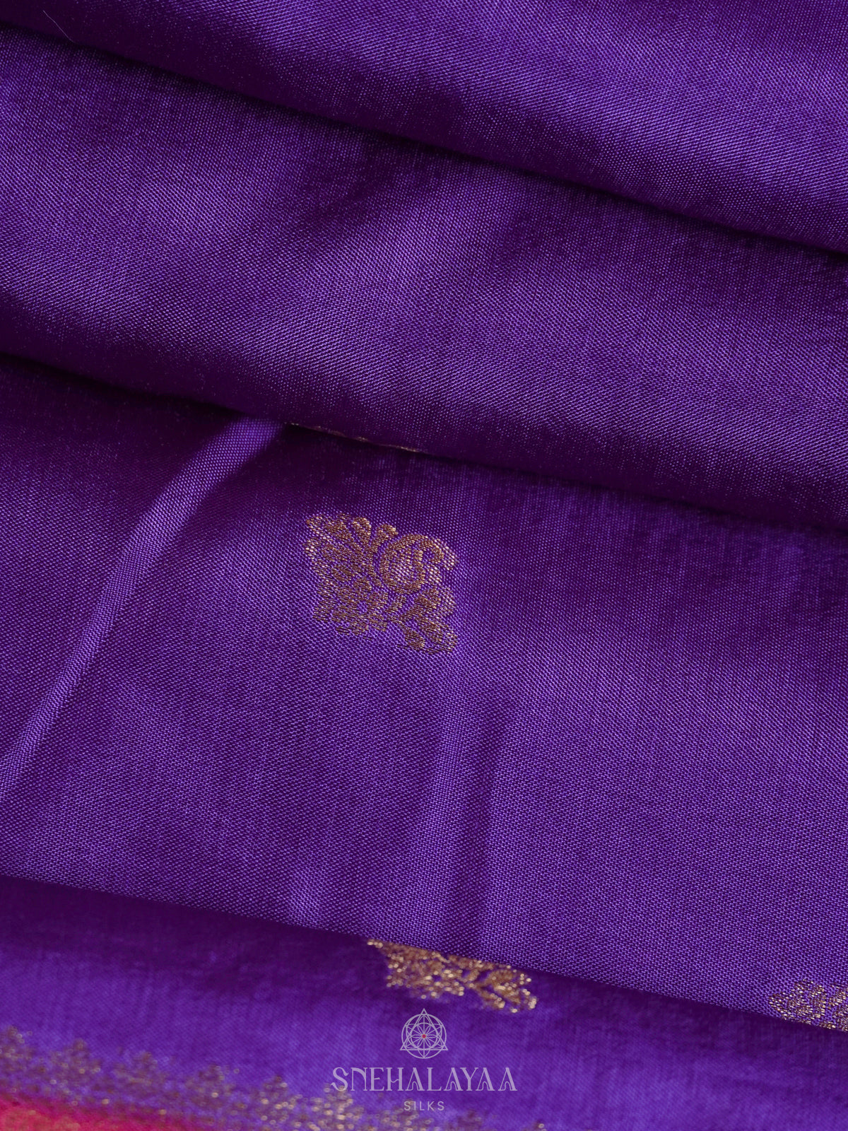 Purple Banaras Silk Saree