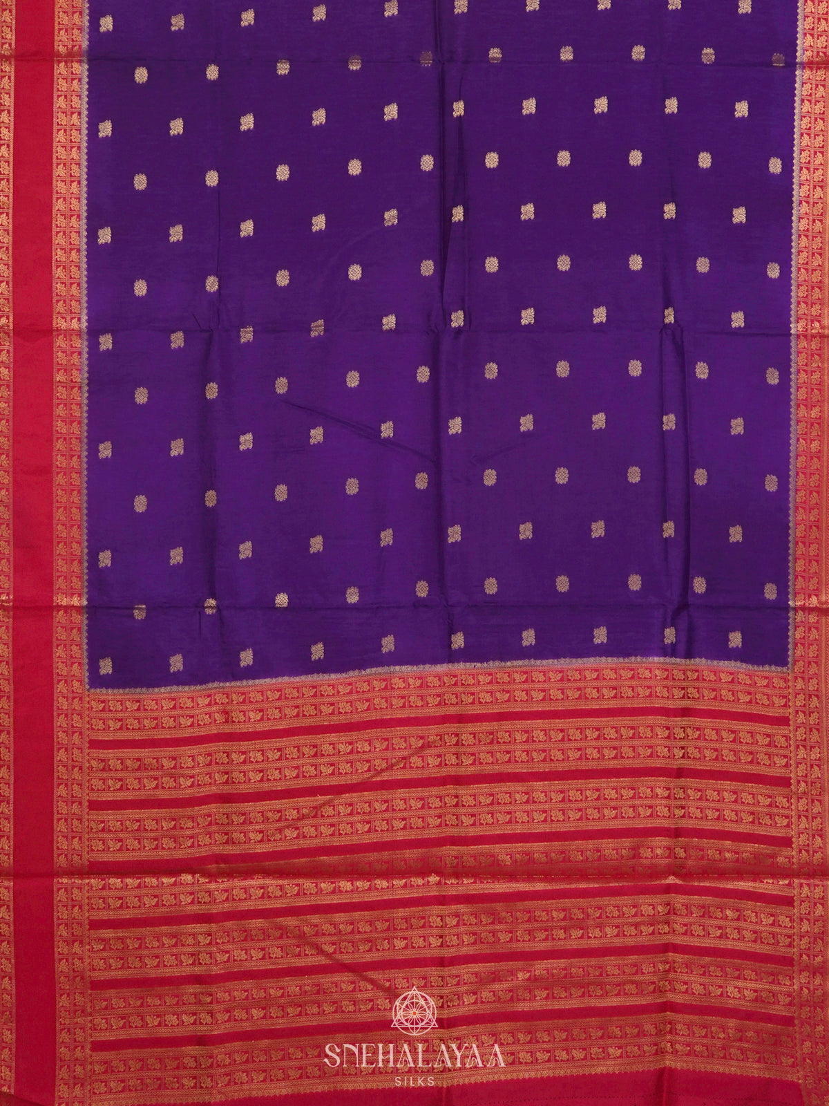 Purple Banaras Silk Saree
