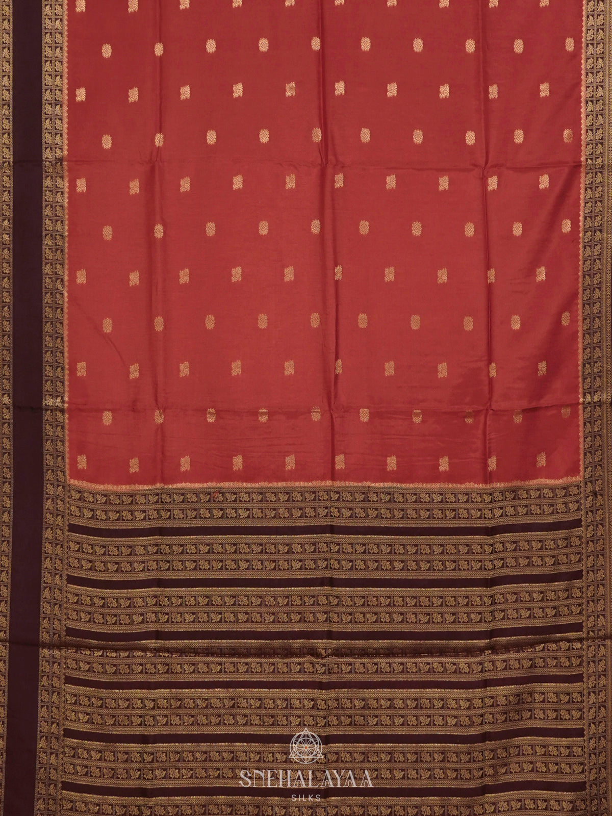 Peach Banaras Silk Saree