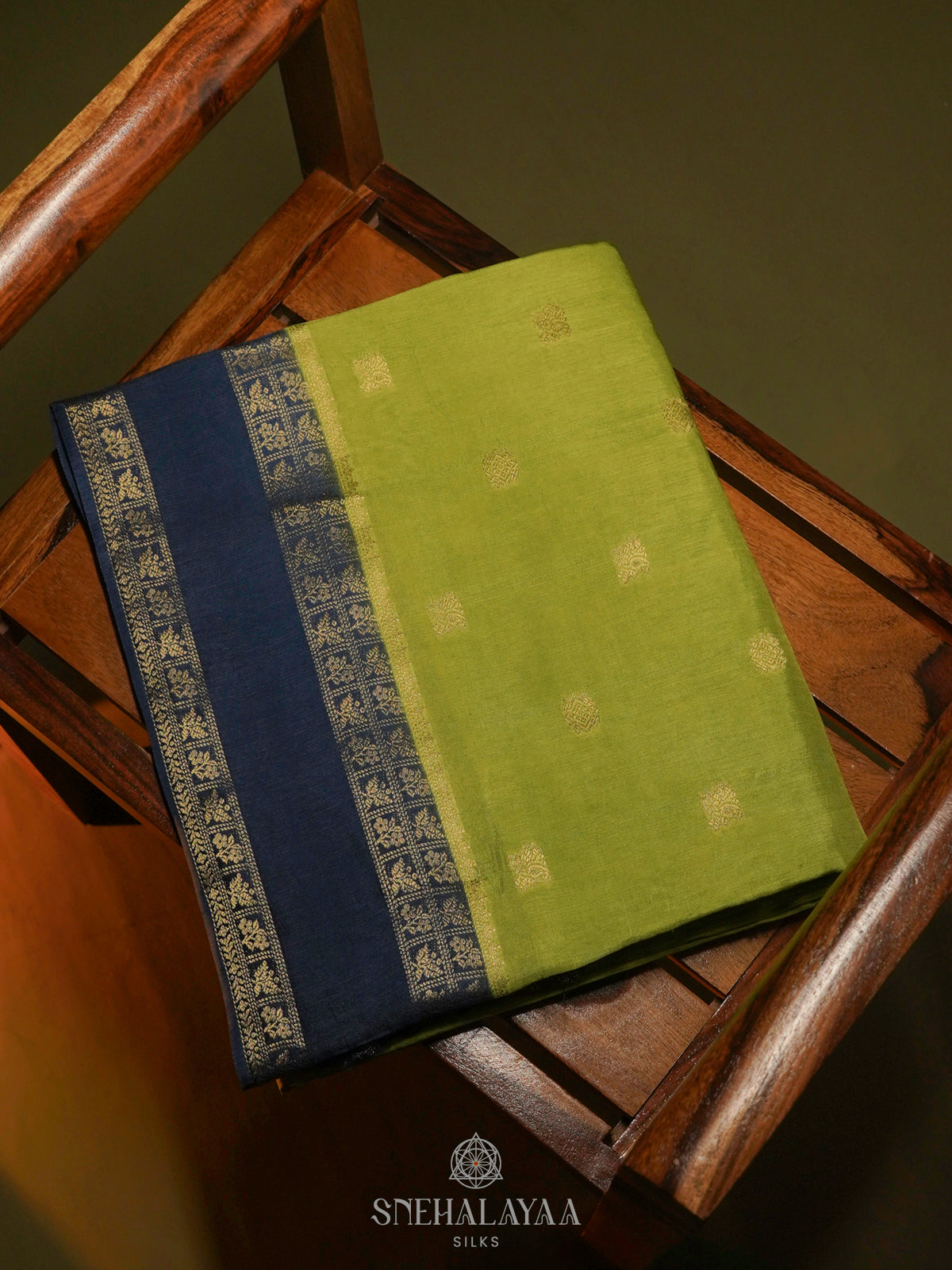 Pista Green Banaras Silk Saree