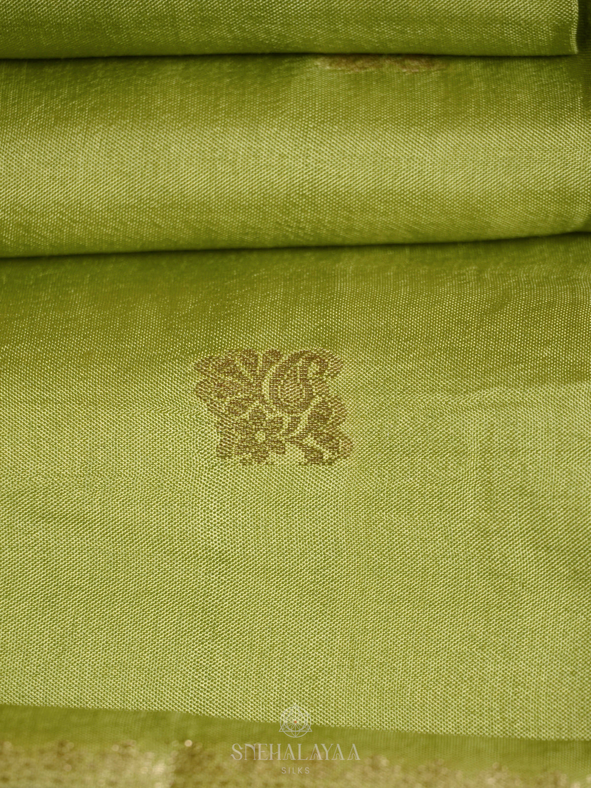 Pista Green Banaras Silk Saree