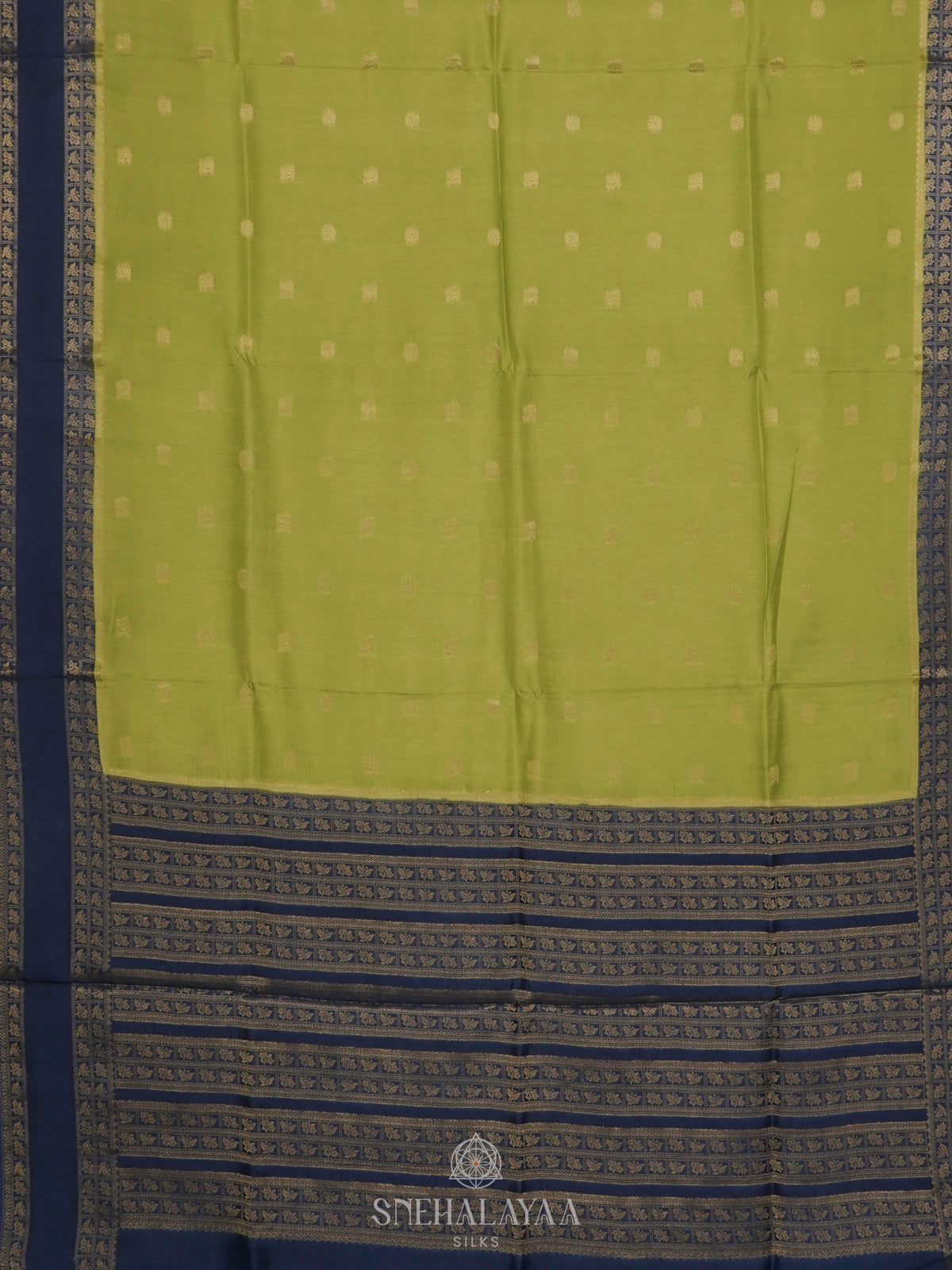 Pista Green Banaras Silk Saree