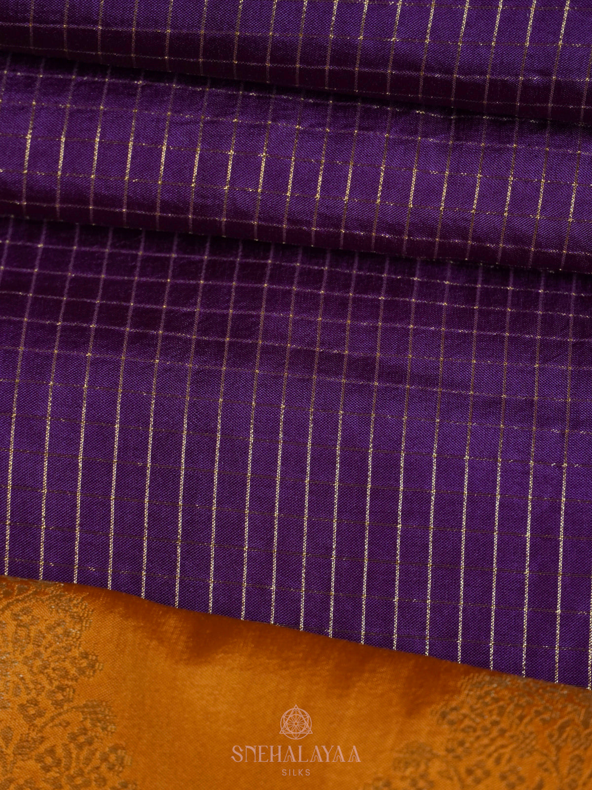 Purple Banaras Silk Saree