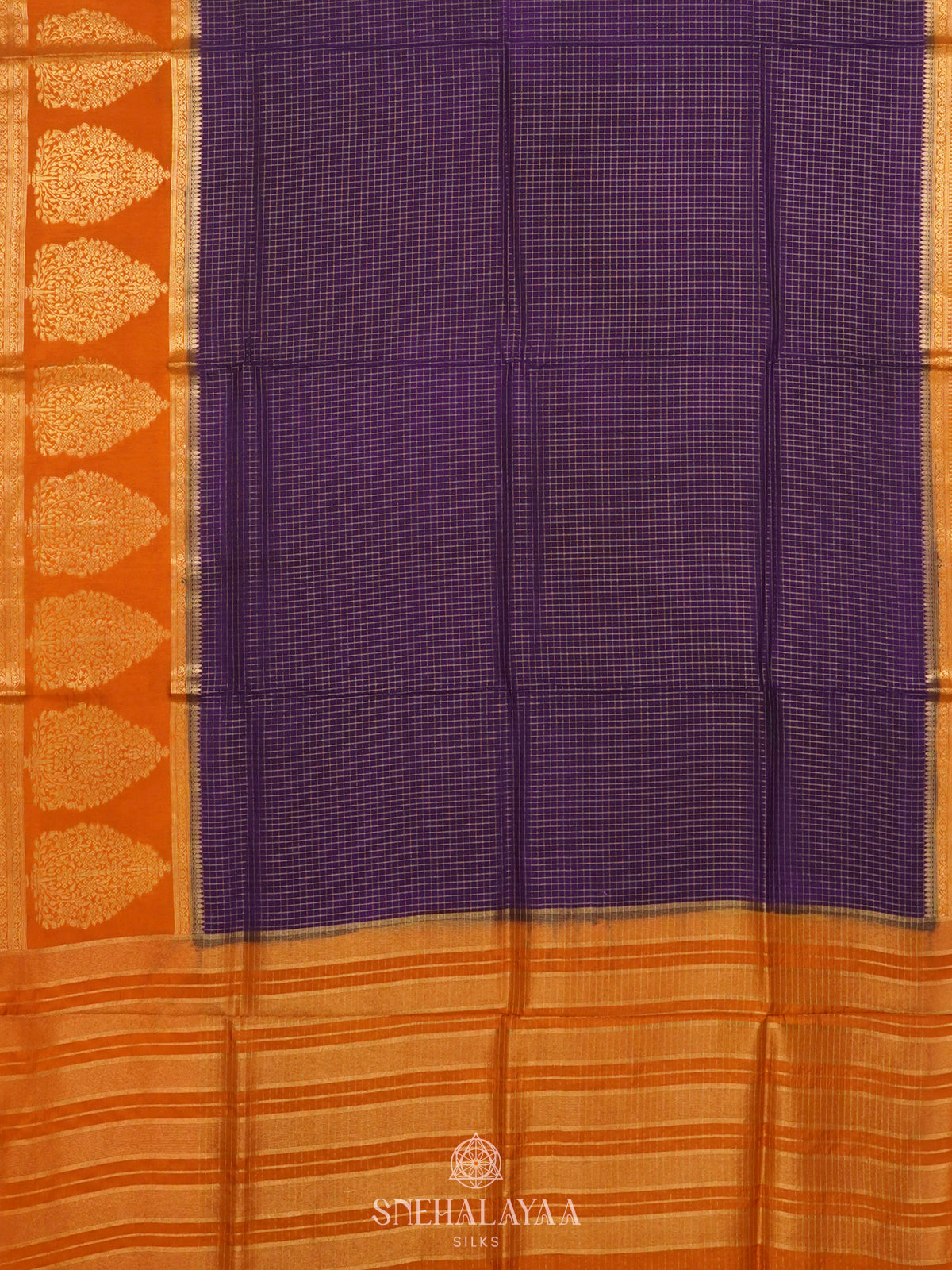 Purple Banaras Silk Saree