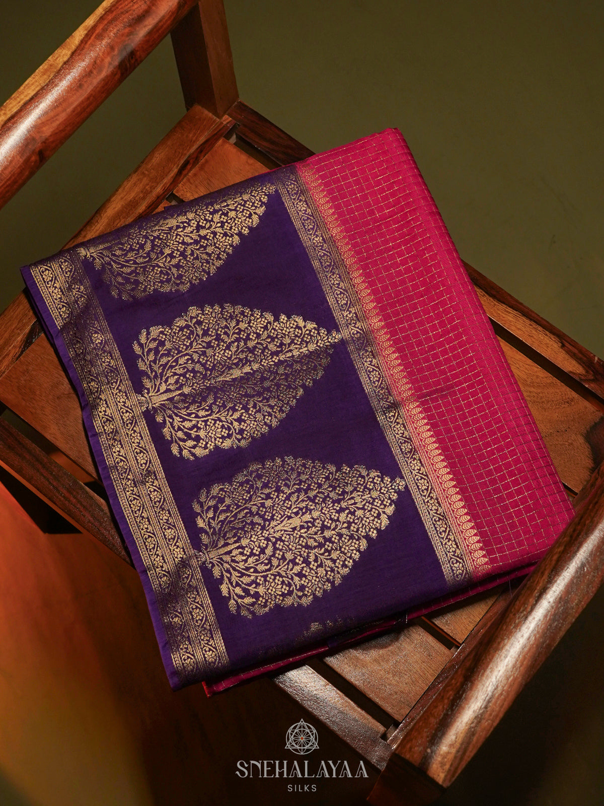 Pink Banaras Silk Saree