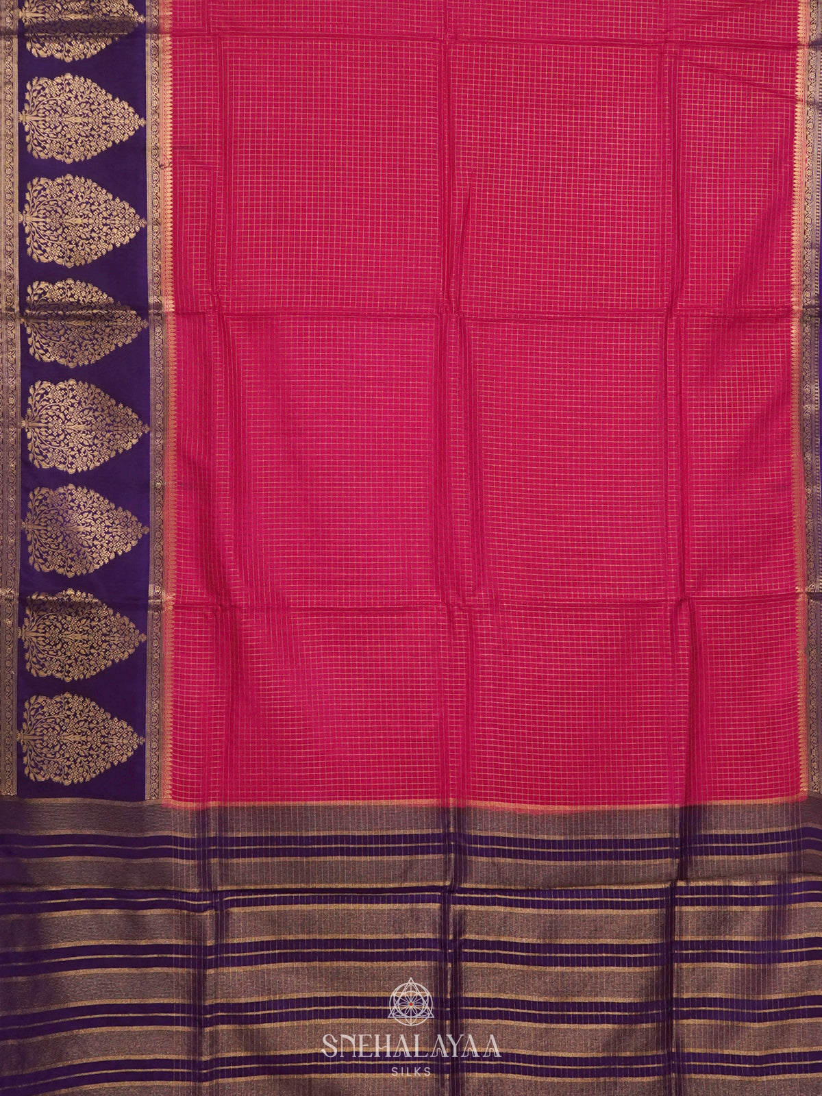 Pink Banaras Silk Saree