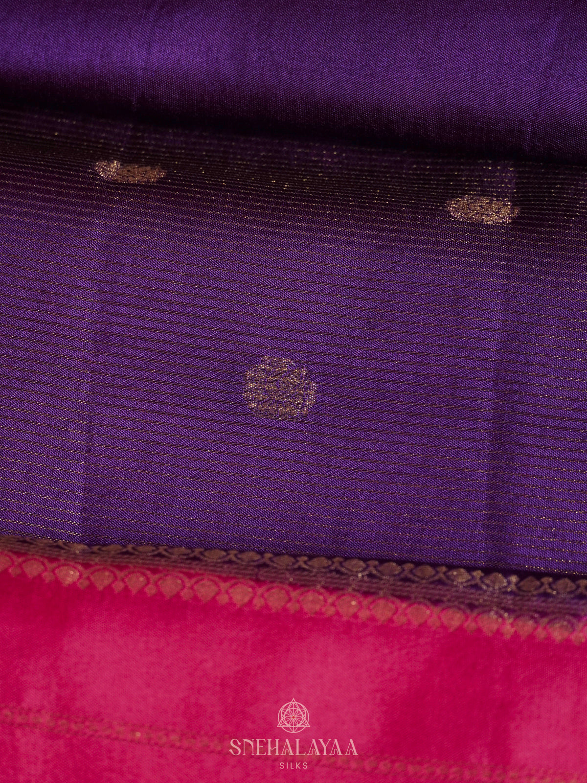 Purple Banaras Silk Saree