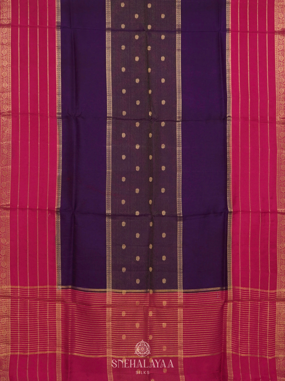 Purple Banaras Silk Saree
