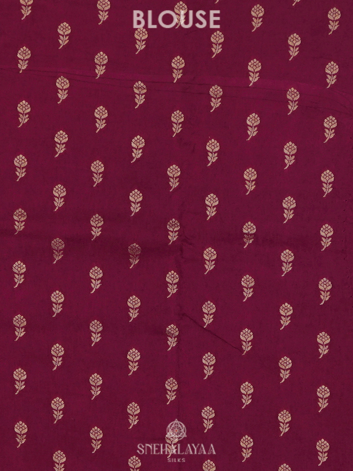 Burgundy Banaras Silk Saree