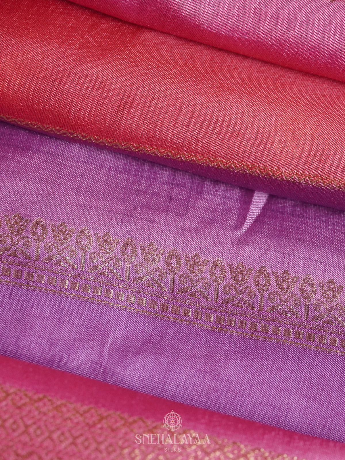 Lavender Banaras Silk Saree